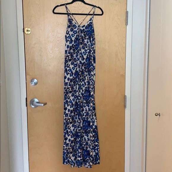 Topshop Island Animal Print Cross Back Maxi Dress - Picture 4 of 8